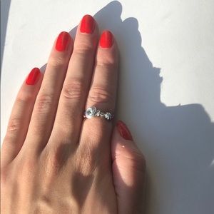 Multicolored Handmade Rose Ring